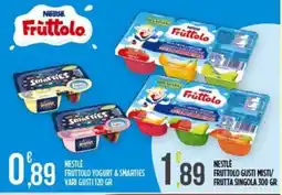 Supermercato Pollio Nestlé Fruttolo Yogurt & Smarties offerta