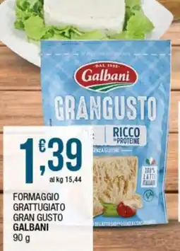 Sidis Formaggio grattugiato gran gusto Galbani offerta