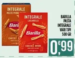Supermercato Pollio Barilla pasta integrale offerta
