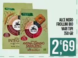 Supermercato Pollio Alce Nero frollini bio offerta