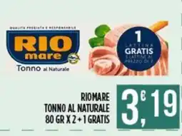 Supermercato Pollio Riomare tonno al naturale offerta