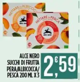 Supermercato Pollio Alce Nero succhi di frutta offerta