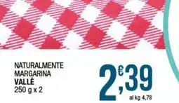 Sidis Margarina Naturalmente Vallè offerta