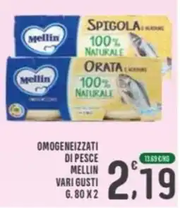 La Mimosa Supermercati Omogeneizzati di pesce Mellin offerta