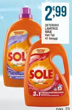 Sidis Detersivo lavatrice Sole offerta