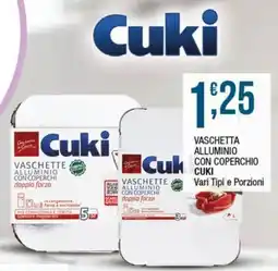 Sidis Vaschetta alluminio con coperchio Cuki offerta