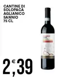 Vantaggio Cash&Carry Cantine di Solopaca Aglianico Sannio offerta
