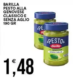Vantaggio Cash&Carry Barilla pesto alla genovese classico e senza aglio offerta