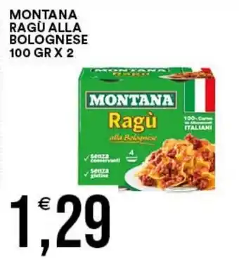 Vantaggio Cash&Carry Montana Ragù alla Bolognese offerta