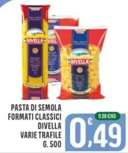 La Mimosa Supermercati Pasta di semola formati classici Divella offerta