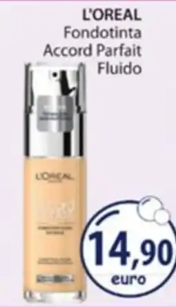 Acqua & Sapone L'OREAL Fondotinta Accord Parfait Fluido offerta