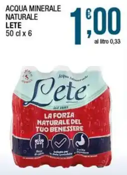 Sidis Acqua minerale naturale Lete offerta