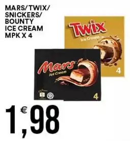 Vantaggio Cash&Carry Mars/Twix/Snickers/Bounty Ice Cream offerta