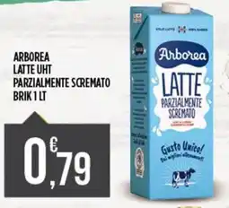 Supermercato Pollio Arborea latte UHT parzialmente scremato offerta