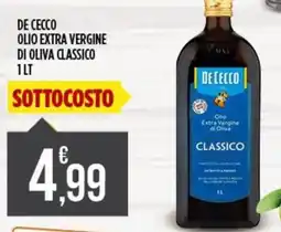 Supermercato Pollio De Cecco olio extra vergine di oliva classico offerta