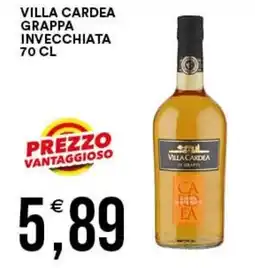 Vantaggio Cash&Carry Villa Cardea Grappa Invecchiata offerta