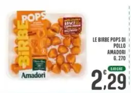 La Mimosa Supermercati Le birbe pops di pollo Amadori offerta