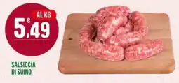 La Mimosa Supermercati Salsiccia di suino offerta