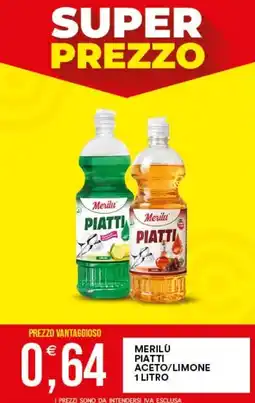 Vantaggio Cash&Carry Merilù Piatti Aceto/Limone offerta