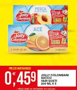 Vantaggio Cash&Carry Jolly Colombani succo vari gusti offerta