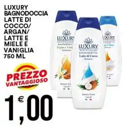Vantaggio Cash&Carry Luxury bagnodoccia latte di cocco offerta