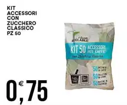 Vantaggio Cash&Carry Kit 50 accessori per caffè con zucchero classico offerta