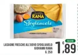 La Mimosa Supermercati Lasagne fresche all'uovo sfogliavelo Giovanni Rana offerta