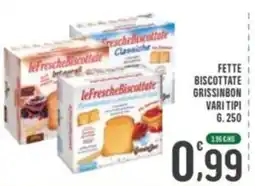 La Mimosa Supermercati Fette biscottate grissinbon offerta