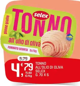Tonno all'olio di oliva Selex