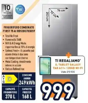 Frigorifero combinato F1RST 75 AI
