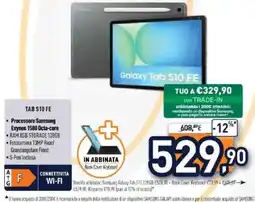 Unieuro Samsung Galaxy Tab S10 FE offerta