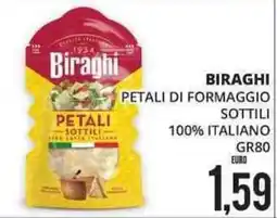 Mazzeo Giocattoli Biraghi petali di formaggio sottili offerta