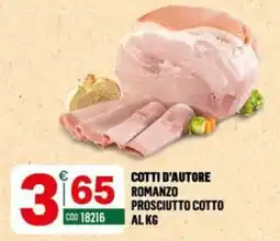 Tutto Risparmio Cash&Carry Cotti d'autore prosciutto cotto offerta