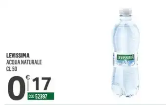 Tutto Risparmio Cash&Carry Levissima acqua naturale offerta
