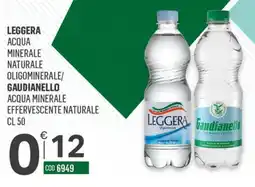 Tutto Risparmio Cash&Carry Leggera acqua minerale naturale oligominerale/ gaudianello acqua minerale effervescente naturale offerta