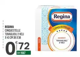 Tutto Risparmio Cash&Carry Regina Cinquestelle tovaglioli 2 veli offerta