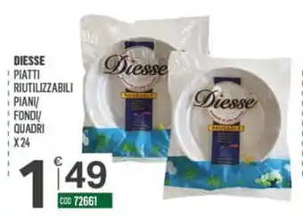 Piatti riutilizzabili Diesse