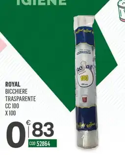 Tutto Risparmio Cash&Carry Royal bicchiere trasparente offerta