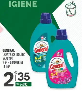 General lavatrice liquido