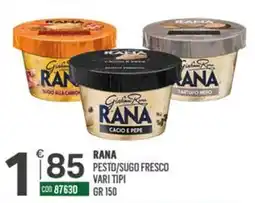 Tutto Risparmio Cash&Carry Rana pesto/sugo fresco offerta