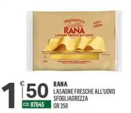 Tutto Risparmio Cash&Carry Rana lasagne fresche all'uovo sfogliagrezza offerta
