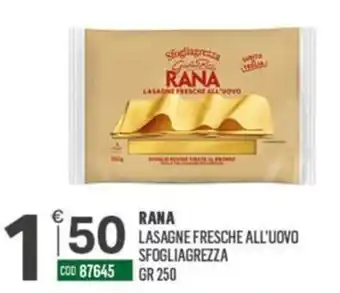 Rana lasagne fresche all'uovo sfogliagrezza