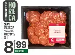 Tutto Risparmio Cash&Carry Coati Salsiccia Piccante offerta