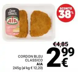 Supermercati Gulliver Cordon bleu classico AIA offerta