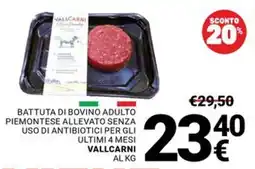 Supermercati Gulliver Battuta di bovino adulto piemontese Vallcarni offerta