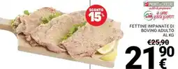Supermercati Gulliver Fettine impanate di bovino adulto offerta