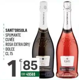 Tutto Risparmio Cash&Carry Sant'Orsola spumante cuvée rosa extra dry/dolce offerta
