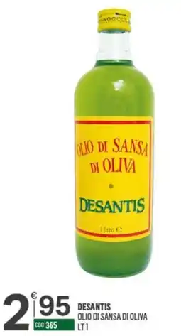 Tutto Risparmio Cash&Carry Olio di sansa di oliva Desantis offerta