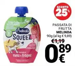Supermercati Gulliver Passata di frutta Melinda offerta