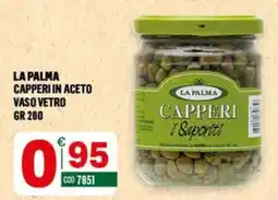 Tutto Risparmio Cash&Carry La Palma capperi in aceto offerta